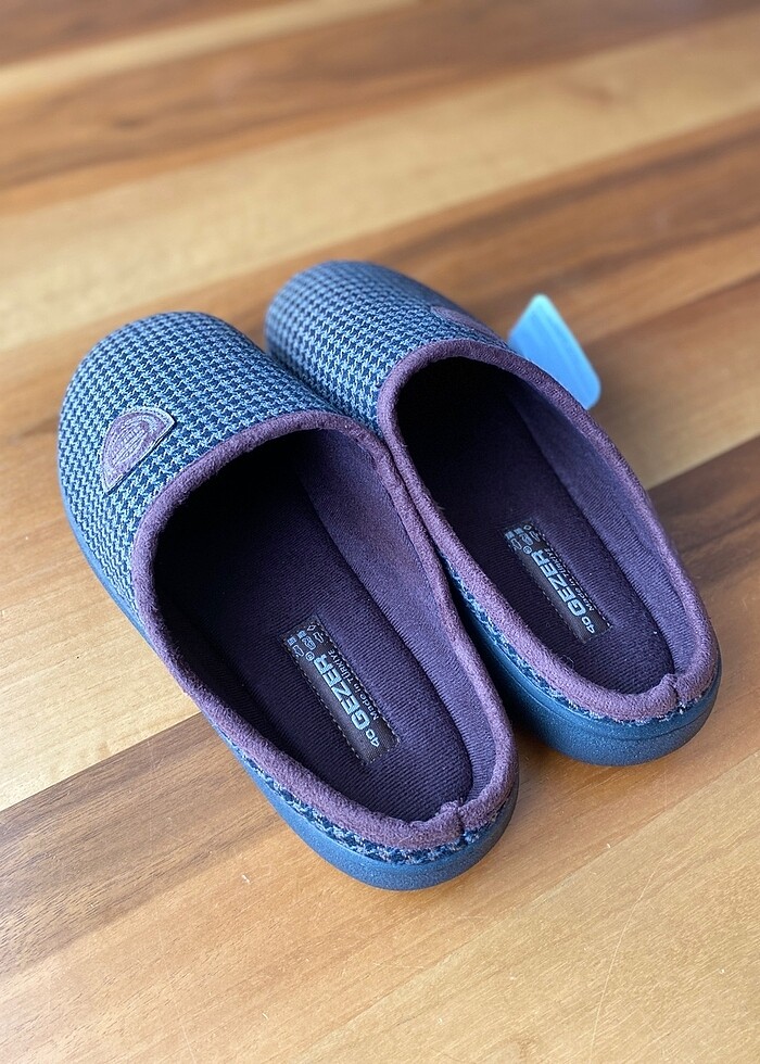 Ekose Kumaş Erkek Ev Terliği - Görsel 2