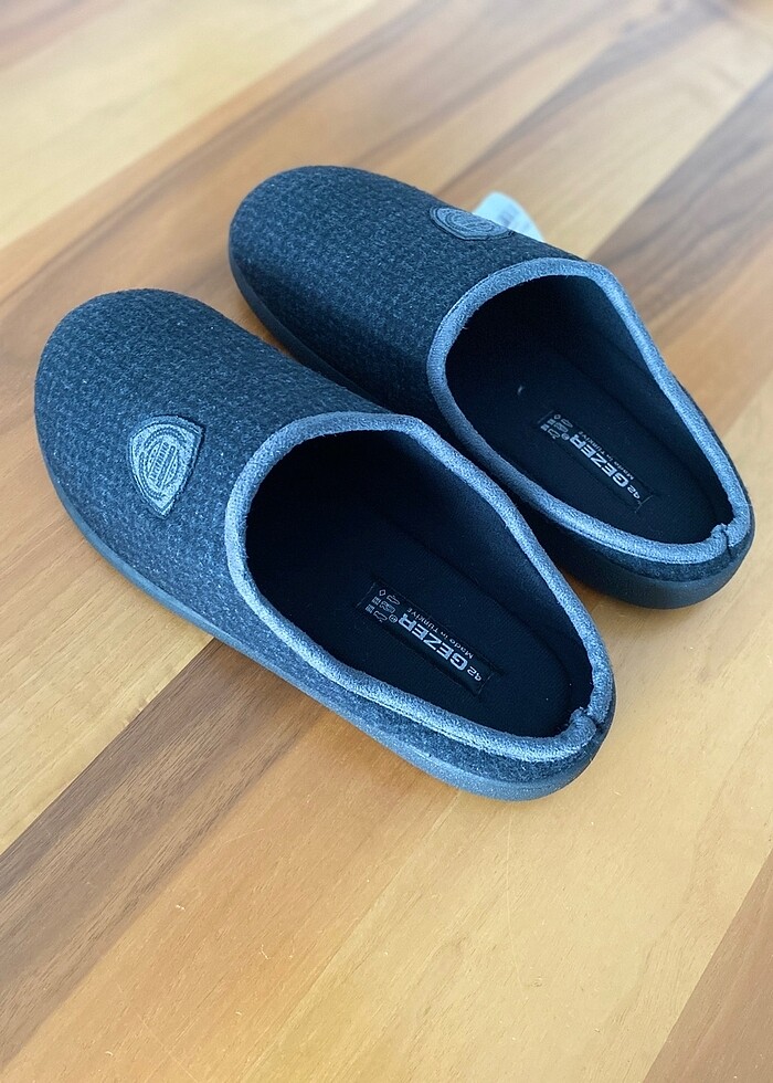 Siyah Ekoseli Erkek Ev Terliği - Görsel 3