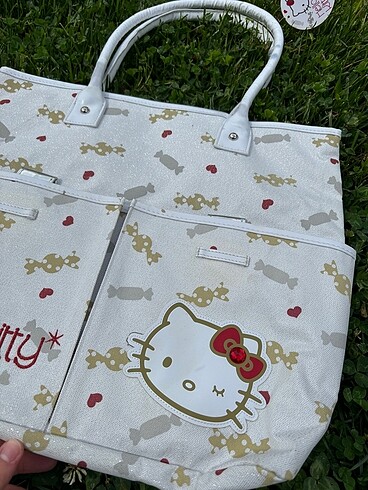 Beden beyaz Renk Hello kitty vintage kol çantası