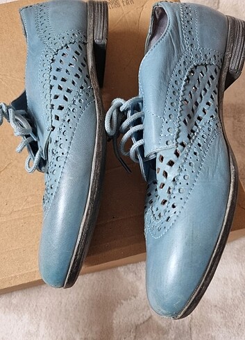 36 Beden mavi Renk Hotter Marka Oxford Vintage Ayakkabı 