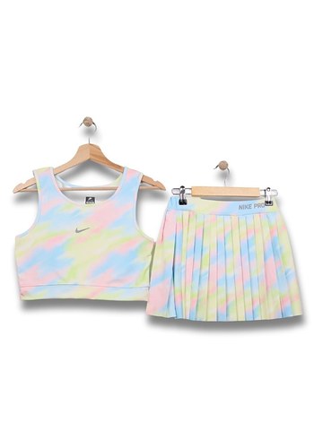 Nike Pastel Renkli Piliseli Mini şort Etek crop