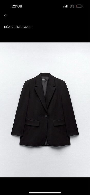Zara siyah blazer