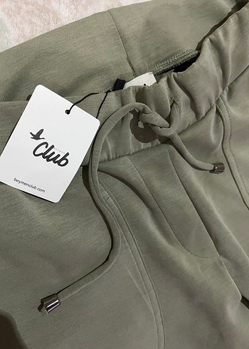 Kadın Haki Renkli Fermuarlı Salaş Eşofman Altı - Görsel 2