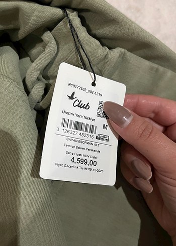 Kadın Haki Renkli Fermuarlı Salaş Eşofman Altı - Görsel 5