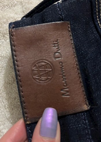 Çizgili Lacivert Kadın Kot Pantolon - Görsel 4