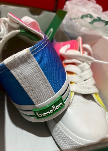 Renkli Baskılı Kadın Spor Ayakkabı - Görsel 3