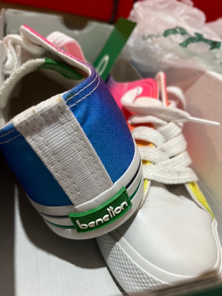 Renkli Baskılı Kadın Spor Ayakkabı - Görsel 3