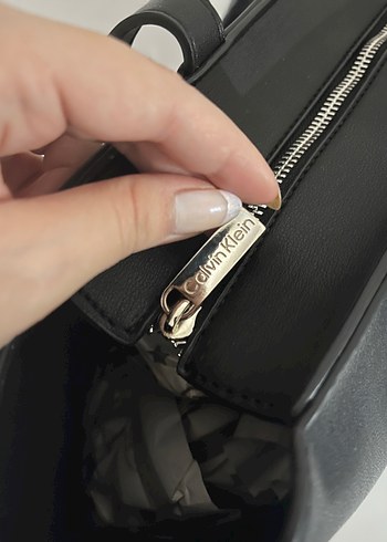 Beden siyah Renk Siyah Calvin Klein Jeans Deri Kadın Çanta