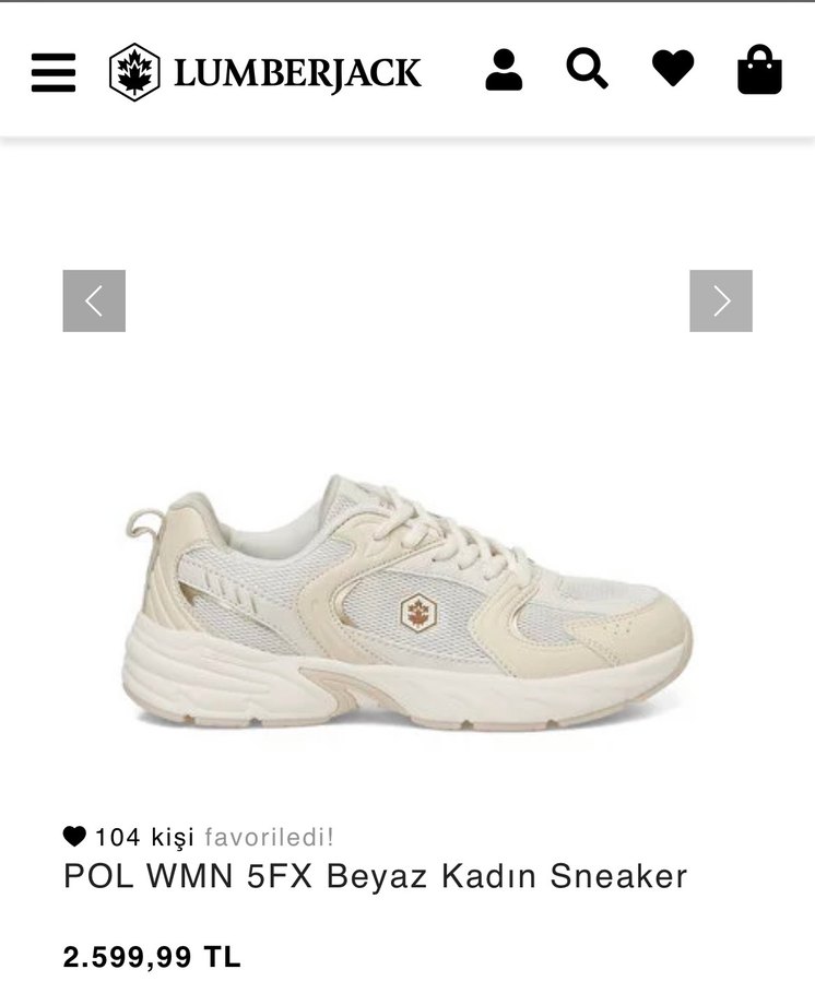 Lumberjack Beyaz Platform Topuklu Spor Ayakkabı - Görsel 5