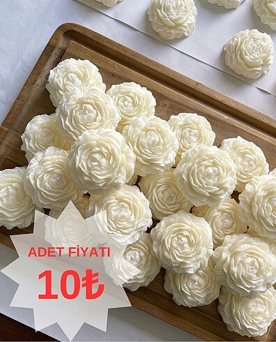 Hediyelik Kokulu Gül Mum Adet 10?