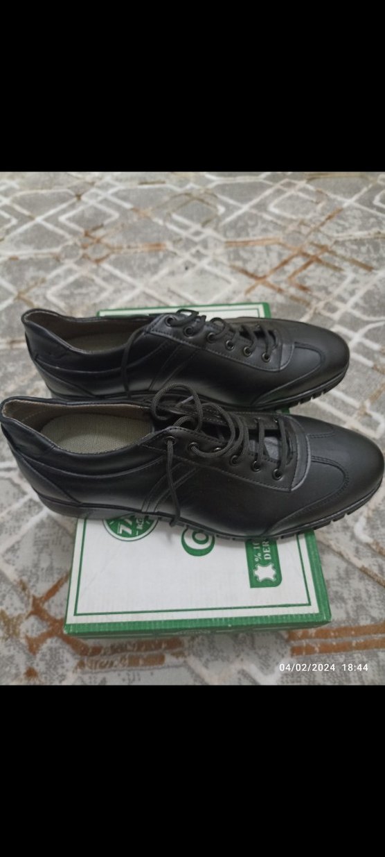 Siyah Bağcıklı Erkek Klasik Ayakkabı - Görsel 2