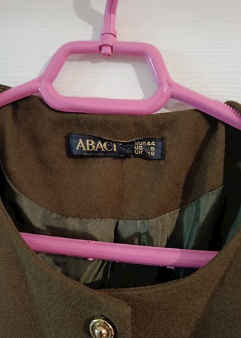 Düğmeli Astarlı Haki yeşili Uzun Kadın Kaşe Kaban - Görsel 5