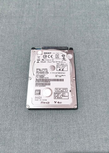 HGST 500GB 2.5 inç Laptop Harddisk Sağlık 100