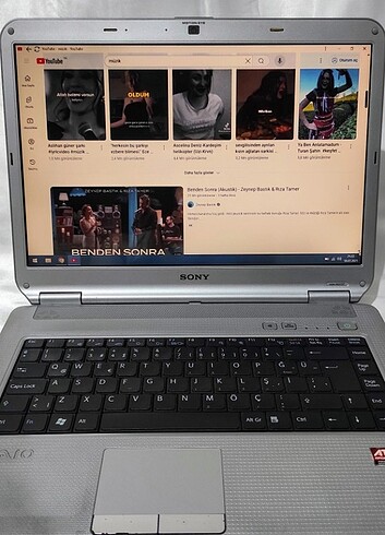  Beden Renk Sony Vaio 15.4 inç Laptop