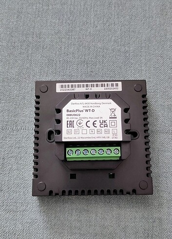 Beden Renk Danfoss Basic Plus2 WT-D Kablolu Oda Termostat'ı