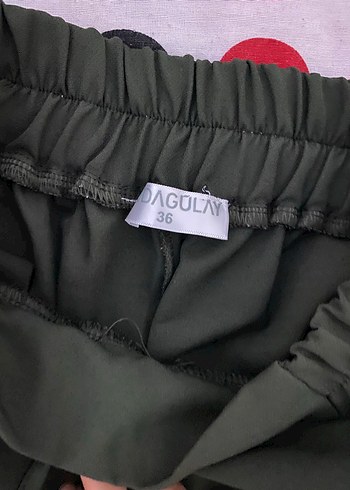 s Beden Yeşil Kadın Kumaş Pantolon