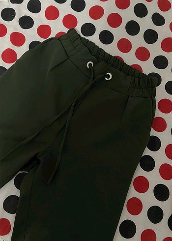 Diğer Yeşil Kadın Kumaş Pantolon