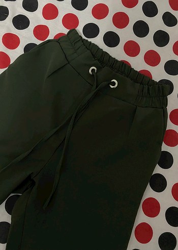 Yeşil Kadın Kumaş Pantolon