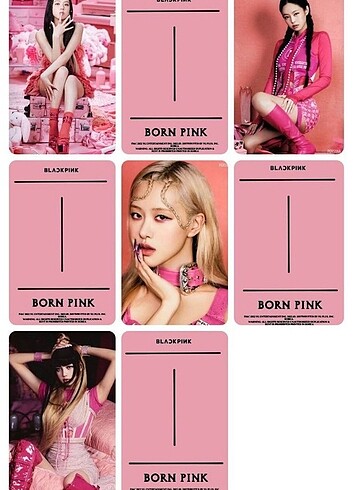 Blackpink bornpink fotokart 