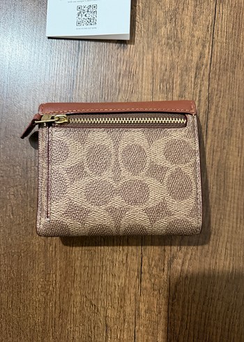 COACH Kahverengi Deri Kadın Cüzdanı Tokalı - Görsel 3