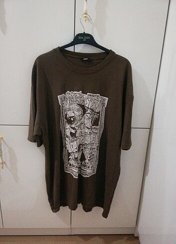 Addax Baskılı Oversize Tshirt 