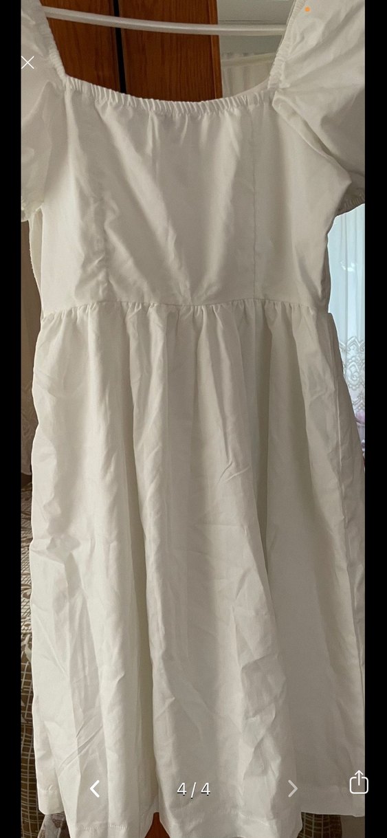 Beyaz Midi Mini Gelinlik - Görsel 2