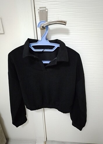 Siyah crop/Sweatshirt 