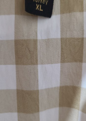 Bej Ekoseli Uzun Pamuklu Bohem  testtür Elbise - Görsel 6