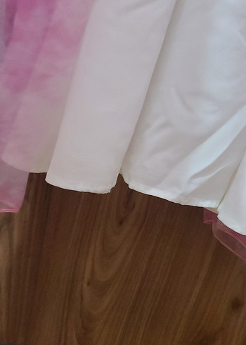 Pembe Bohem Uzun Elbise Fırfırlı - Görsel 8