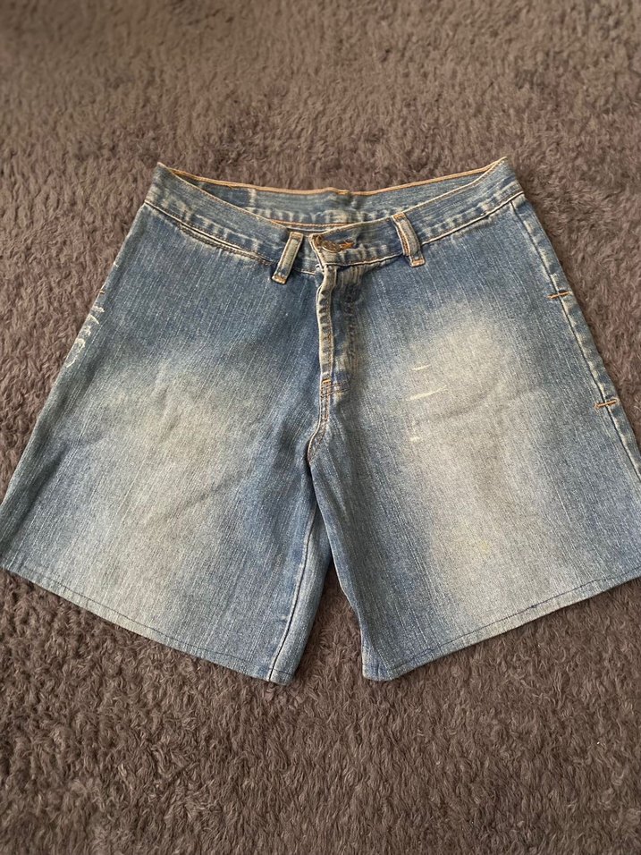 Kadın Denim Midi Şort - Görsel 2