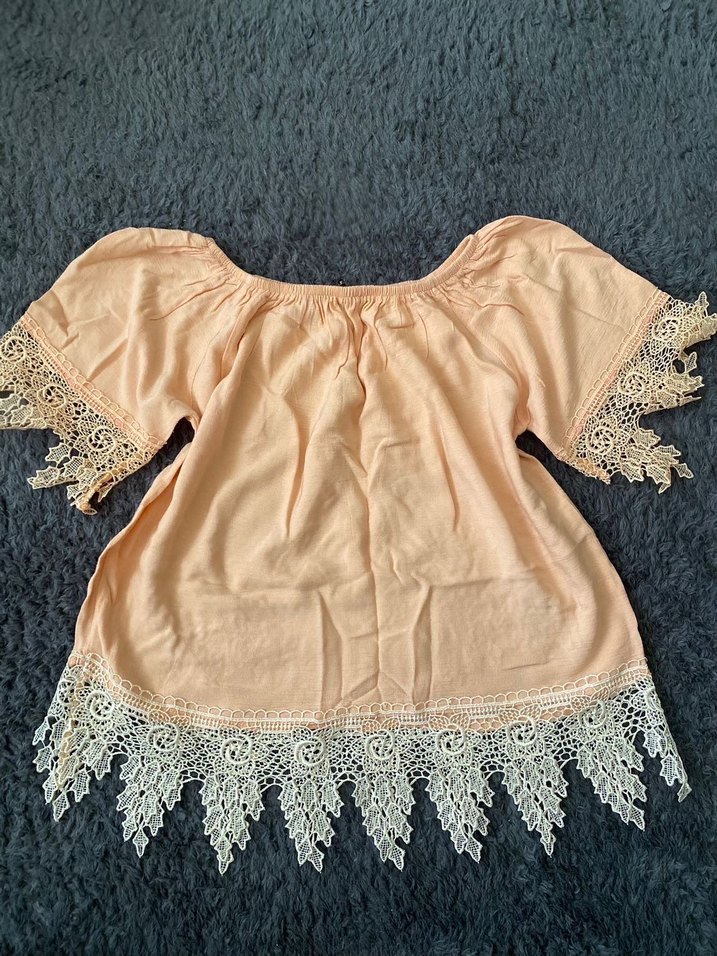 Dantel Detaylı Pembe Bluz - Görsel 2