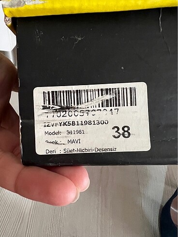 38 Beden mavi Renk Kadın topuklu ayakkabı
