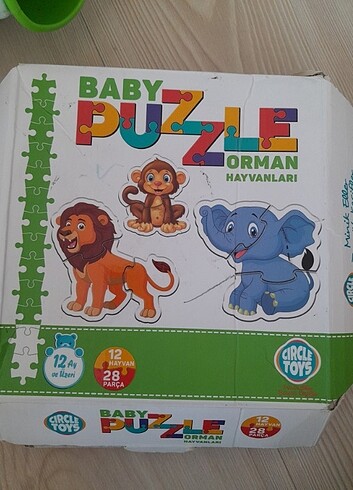 1 yaş hayvanlar puzzle