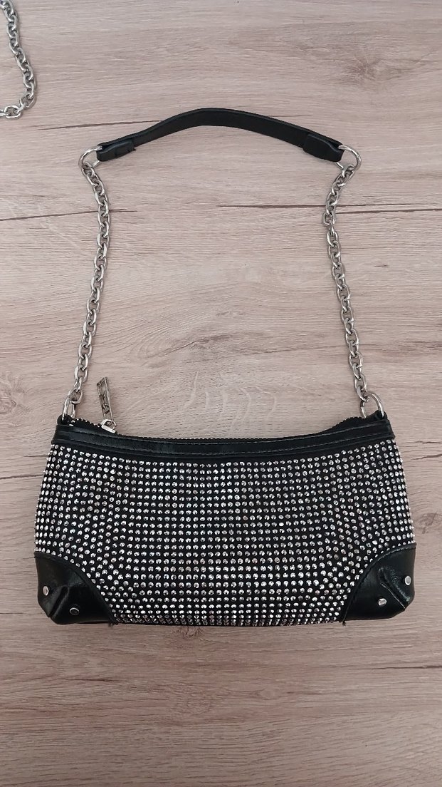 bershka taşlı tote çanta - Görsel 3