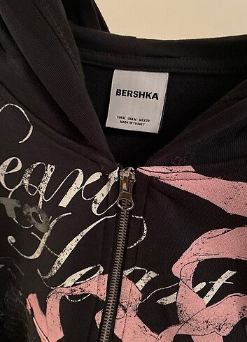 m Beden gri Renk Bershka hırka 