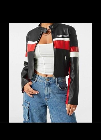 bershka motorcu ceket  - Görsel 5