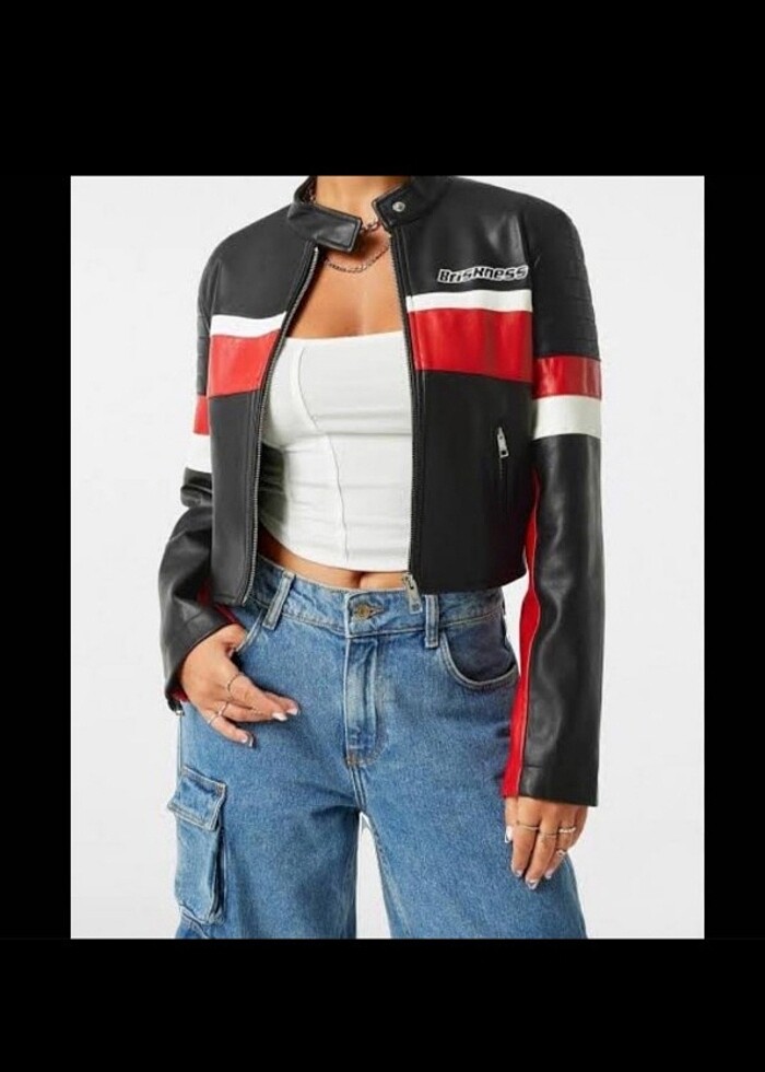 bershka motorcu ceket  - Görsel 5