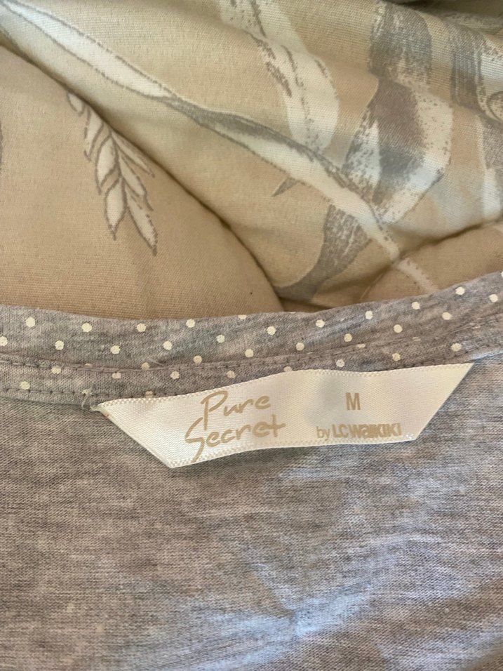 LCW Kısa Kollu, Midi Boy Emzirme Gecelik - Görsel 2