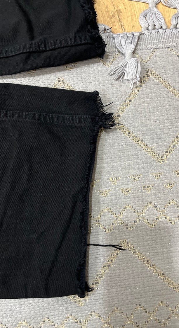 Siyah Bol Kesim Kadın Denim Pantolon - Görsel 3