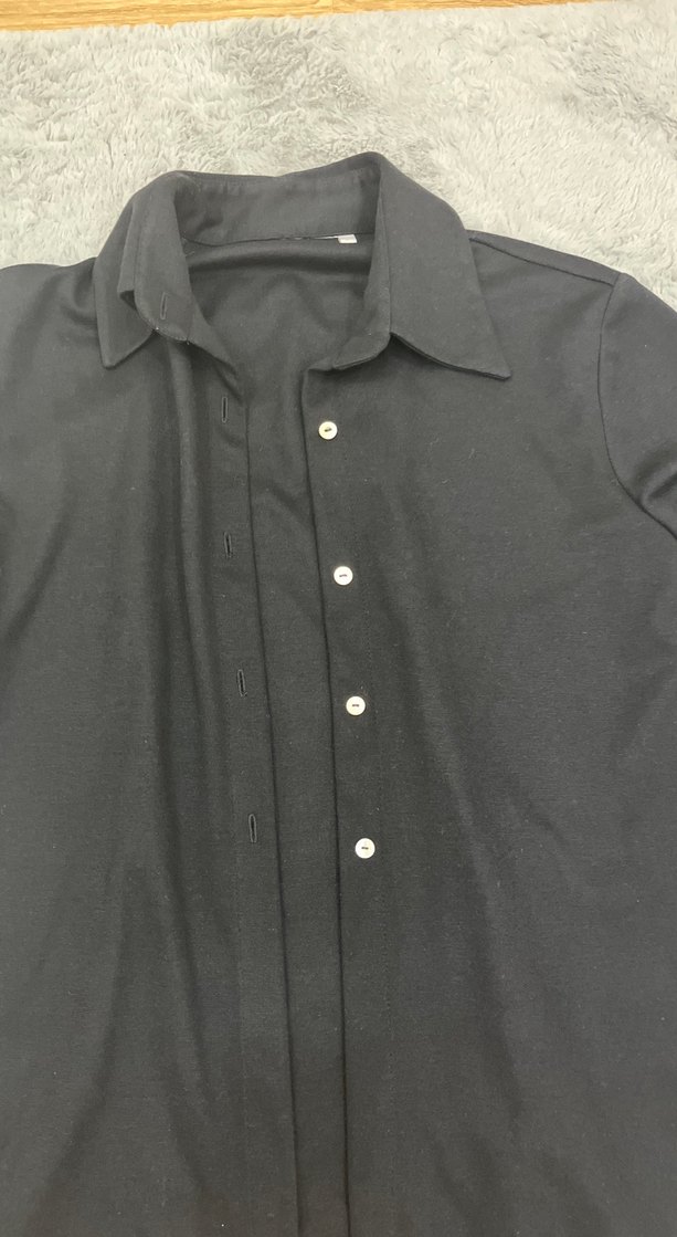 Düğmeli Siyah Uzun Kollu Ceket - Görsel 3