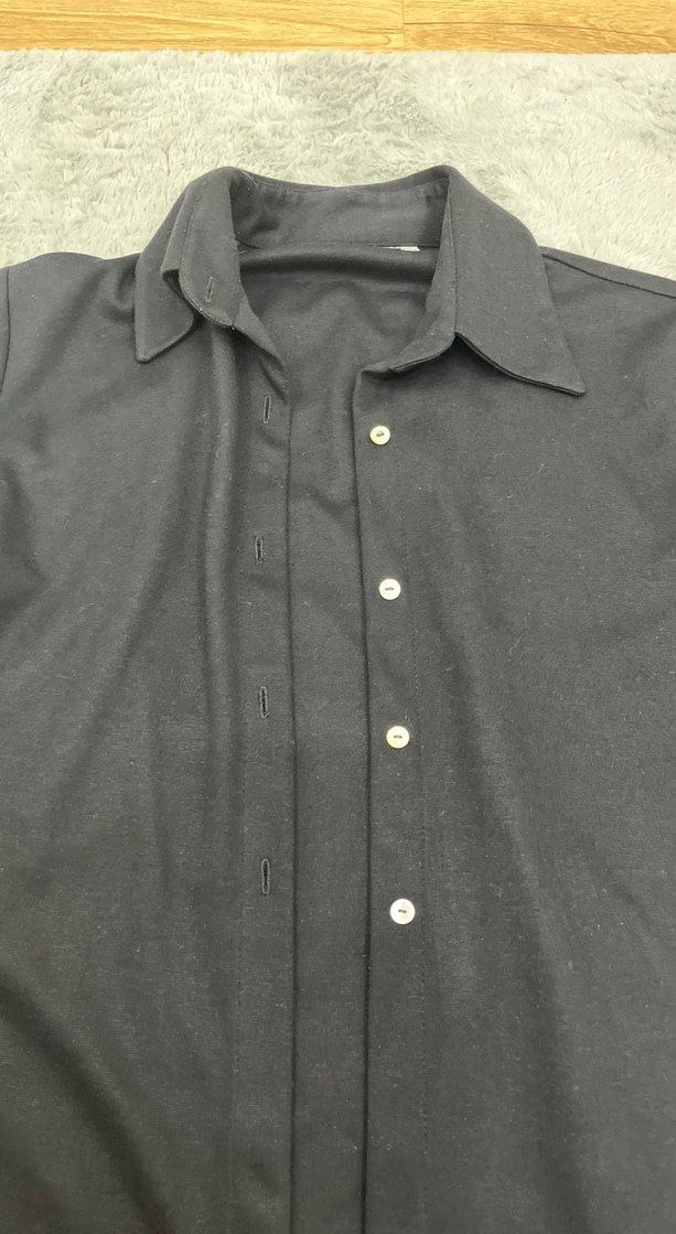 Düğmeli Siyah Uzun Kollu Ceket - Görsel 4