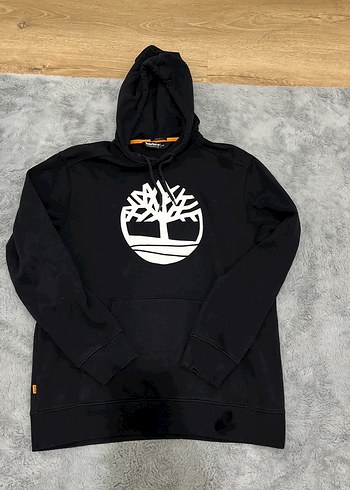 Siyah Kapüşonlu Erkek Sweatshirt - Görsel 4