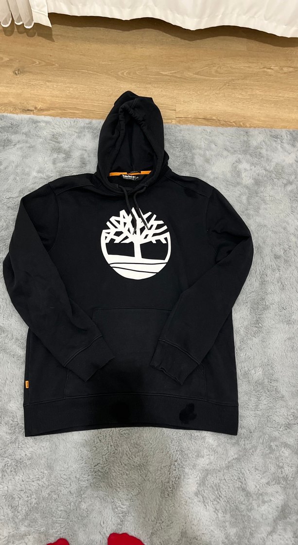 Siyah Kapüşonlu Erkek Sweatshirt - Görsel 2