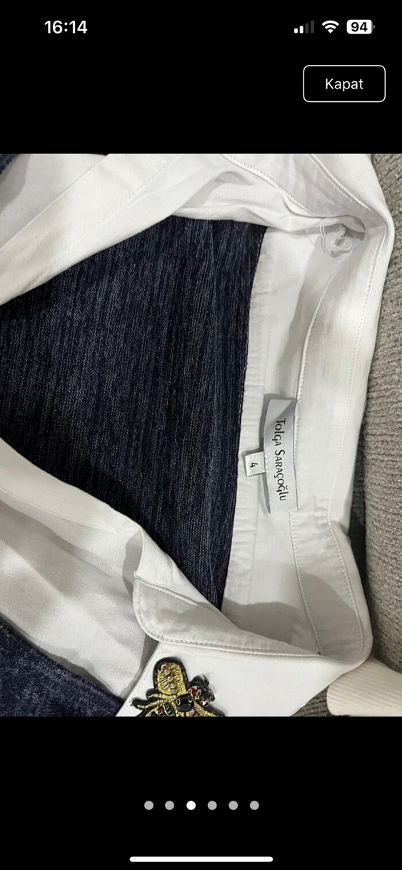 Lacivert  Uzun Kollu Denim Kadın Kazak 44 46 beden - Görsel 3