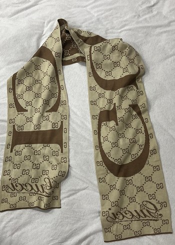 Örgü Desenli Klasik Kahverengi Kadın Şal - Görsel 3