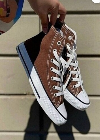 34 Numara bilekli Kahverengi Converse allstar 