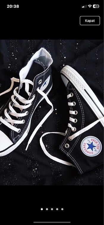 40 Numara Siyah Converse
