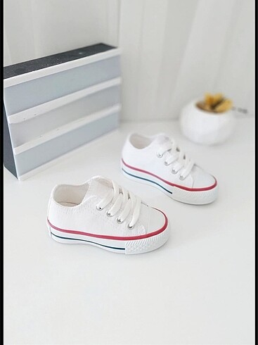 Kız çocuk Erkek Çocuk Beyaz Converse 26-27-28-29-30-31-32-33-34-
