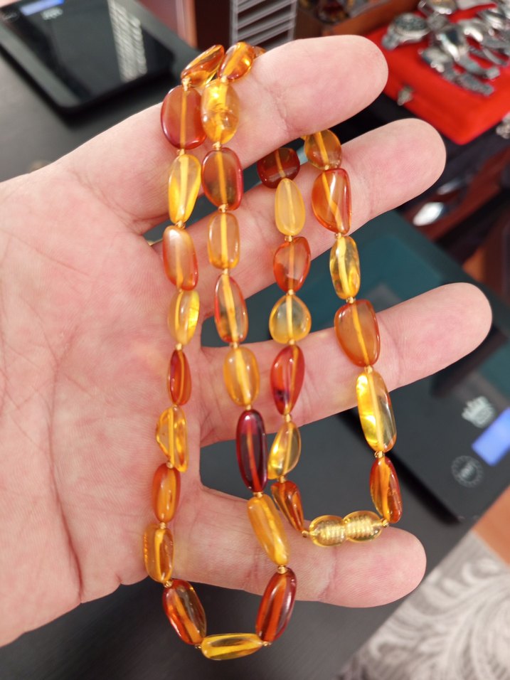 Rus kaya damla kolye - Görsel 2