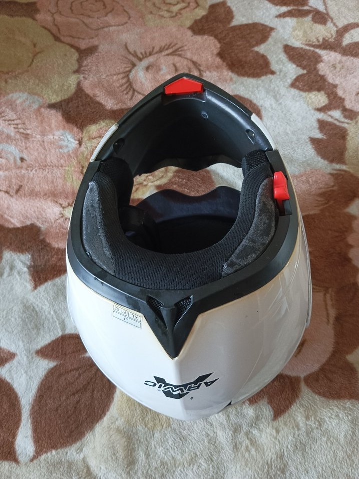 Beyaz Arwic  Motosiklet Kaskı - Görsel 4